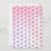 Invitation Parties scintillant des filles de la fête magique  (Dos)