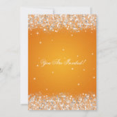 Invitation Parties scintillant d'étincelle de la fête de grad (Dos)