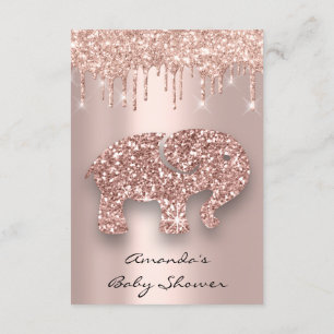 Invitation Parties scintillant d'étincelle Rose Baby shower é