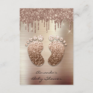 Invitation Parties scintillant d'étincelle Rose Baby shower m