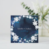 Invitation Parties scintillant d'hiver Floral Mariage de cour (Debout devant)