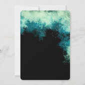 Invitation Parties scintillant d'hiver Mystic Forest Mariage (Dos)