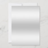 Invitation Parties scintillant Diamond Aquarelle Fleurs Argen (Dos)