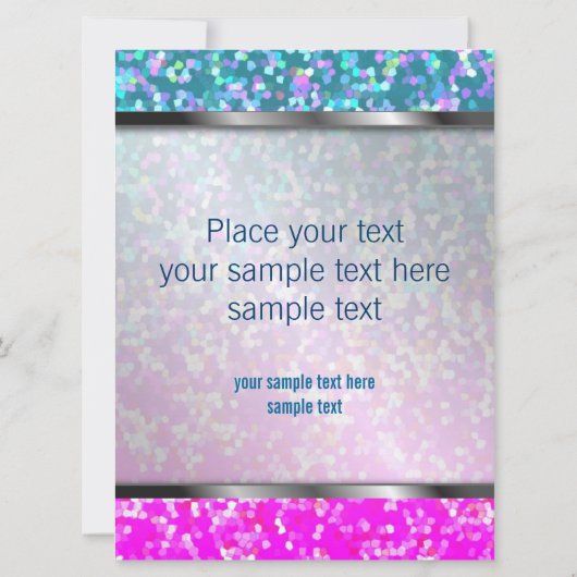 Invitation Parties scintillant d'invitation Arrière - plan gr (Dos)