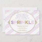 Invitation parties scintillant d'invitation de la petite fill (Devant)