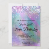 Invitation Parties scintillant d'Iridescente étincelante (Devant)