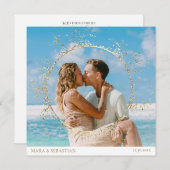 Invitation *~* Parties scintillant do-it-yourself deux PHOTO  (Devant / Derrière)