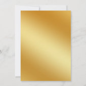 Invitation Parties scintillant d'or (Dos)