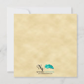 Invitation Parties scintillant d'or 50e anniversaire Mariage (Dos)