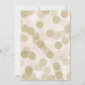 Invitation Parties scintillant d'or Ballons surprise fête d'a (Dos)