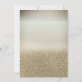 Invitation Parties scintillant d'or, Ballons, talons hauts, T (Dos)