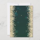 Invitation Parties scintillant d'or Balloons Confetti Vert 90 (Dos)