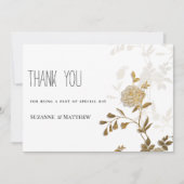 Invitation Parties scintillant d'or blanc simple et chic Merc (Devant)