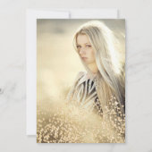 Invitation parties scintillant d'or bleu marine couronne tiar (Dos)