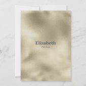 Invitation Parties scintillant d'or bleu mauve goutte Fête de (Dos)