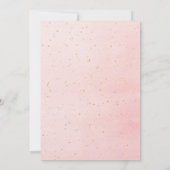 Invitation Parties scintillant d'or blush anniversaire ballon (Dos)