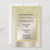 Invitation Parties scintillant d'or bronze moderne Toute Occa (Devant)