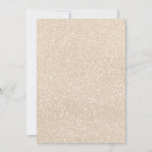 Invitation Parties scintillant d'or Champagne Brunch nuptial (Dos)