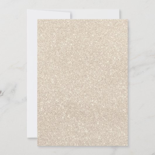 Invitation Parties scintillant d'or Champagne Brunch nuptial (Dos)