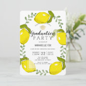 Invitation Parties scintillant d'or Citrus Citrus citron (Debout devant)