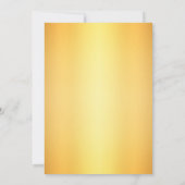 Invitation Parties scintillant d'or de la révélation de genre (Dos)