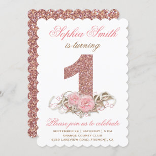 Invitations Anniversaires 1 An Zazzle Be