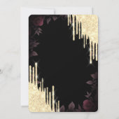 Invitation Parties scintillant d'or Drips robe gothique 18e a (Dos)