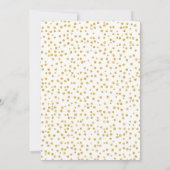 Invitation Parties scintillant d'or du Baby shower virtuel de (Dos)