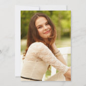 Invitation Parties scintillant d'or du Rose photo moderne 202 (Dos)