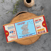 Invitation Parties scintillant d'or  éléphant Billet Couples 