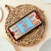 Invitation Parties scintillant d'or  éléphant Billet Couples 