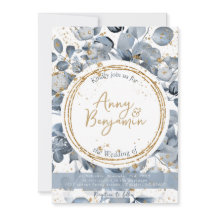Parties scintillant d'or Eucalyptus - Dusty Blue I