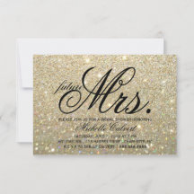Invitation - Parties scintillant d'or Fab future M