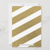 Invitation Parties scintillant d'or Festive fête (Dos)