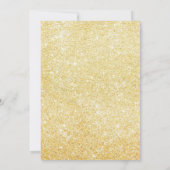 Invitation Parties scintillant d'or Floral Surprise 90e anniv (Dos)