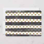 Invitation Parties scintillant d'or Glamor Fête des mariées I (Dos)