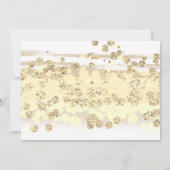 Invitation Parties scintillant d'or Gown Quinceanera Invitati (Dos)