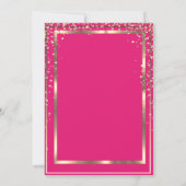 Invitation Parties scintillant d'or Graduation Cap Diamants G (Dos)