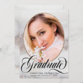 Invitation Parties scintillant d'or gris photo Virtual Gradua (Devant / Derrière)