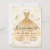 Invitation Parties scintillant d'or jaune clair moderne Gown  (Devant)
