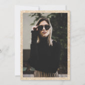 Invitation parties scintillant d'or moderne en marbre à la fr (Dos)