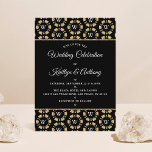 Invitation Parties scintillant d'or Monogram Poker Chip Casin<br><div class="desc">Célébrez avec style ces fabuleuses invitations de mariage. Le design moderne et très tendance est parfait pour un mariage dans le fabuleux Las Vegas ou un casino. Le libellé est facile à personnaliser et vos invités seront si excités d'obtenir ces invitations dans le courrier.</div>