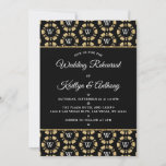 Invitation Parties scintillant d'or Monogram Poker Chip Casin<br><div class="desc">Célébrez avec style ces fabuleuses invitations à dîner de répétition mariage. Le design moderne et très tendance est parfait pour un mariage dans le fabuleux Las Vegas ou un casino. Le libellé est facile à personnaliser et vos invités seront si excités d'obtenir ces invitations dans le courrier. Les éléments mariages...</div>