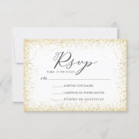 Parties scintillant d'or Nuestra Boda Mariage espa