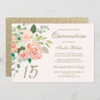 Parties scintillant d'or Pêche à la broche florale