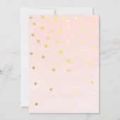 Invitation Parties scintillant d'or Polka Dot Graduation Part (Dos)