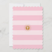 Invitation Parties scintillant d'or Première communion Invita (Dos)