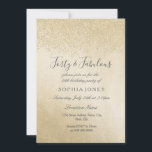 Invitation Parties scintillant d'or Quarante et fabuleux 40e<br><div class="desc">Parties scintillant d'or Quarante et fabuleux 40e anniversaire Belle Parties scintillant d'or Faux Invitation Confetti. Collection correspondante dans Niche et Nest store. Design avec l'aimable autorisation de Studio Danemark</div>