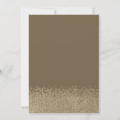 Invitation Parties scintillant d'or robe fille Couronne, Diam (Dos)