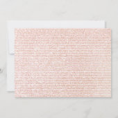 Invitation Parties scintillant d'or rose 2024 Soirée du Nouve (Dos)